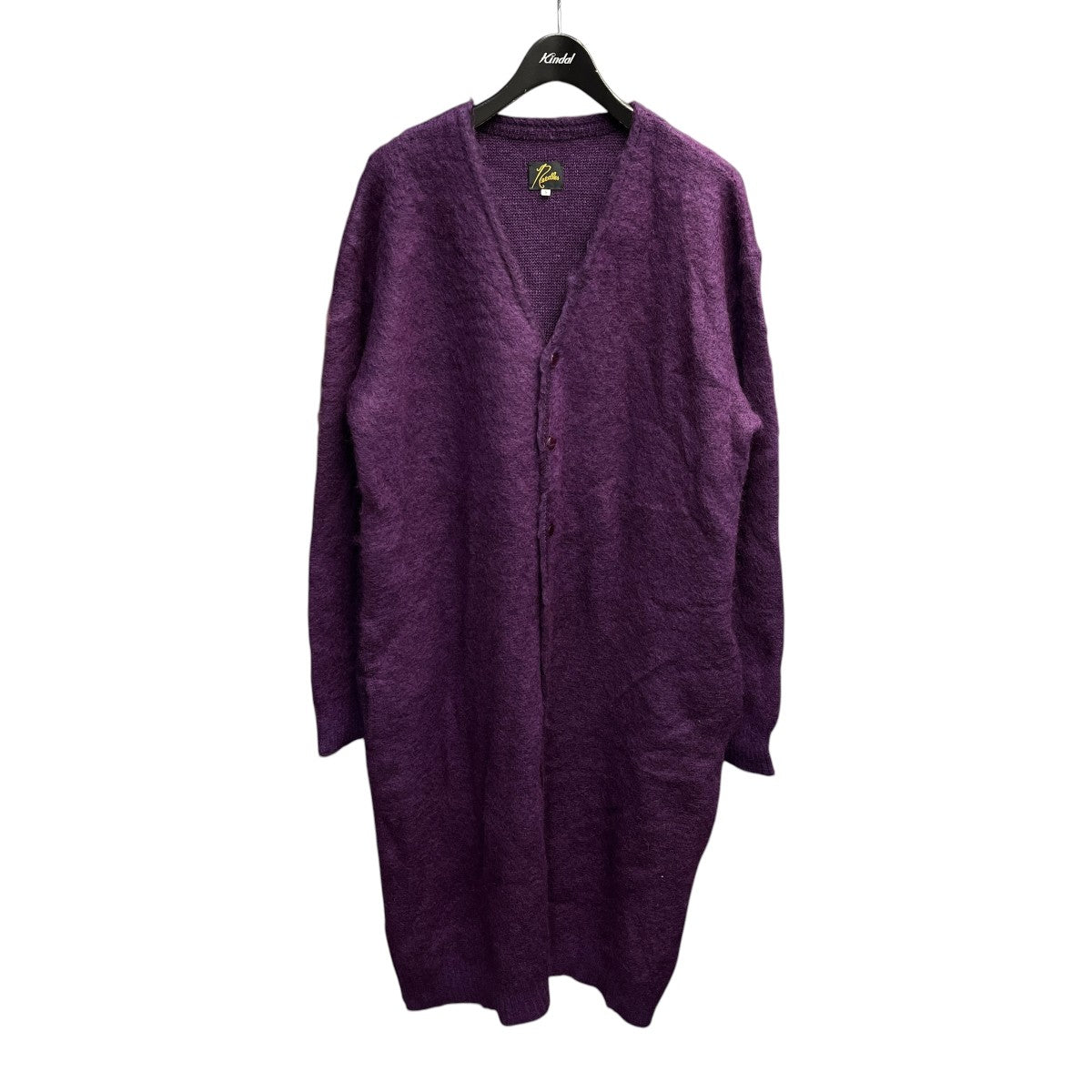 Needles Mohair Long Cardigan SolidVネックロングカーディガンJO260 古着・中古-1枚目のアイテム画像