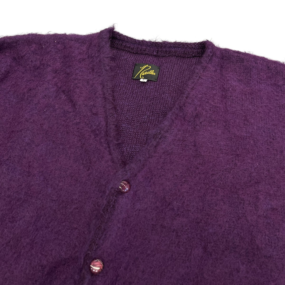 Needles Mohair Long Cardigan SolidVネックロングカーディガンJO260 古着・中古-3枚目のアイテム画像