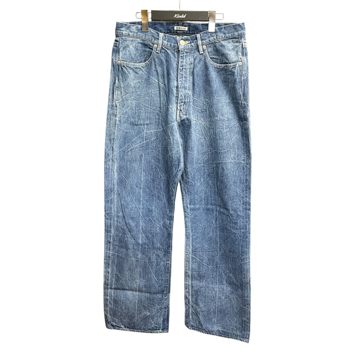 SELVEDGE FADED LIGHT DENIM PANTSワイドデニムパンツA23SP02DE