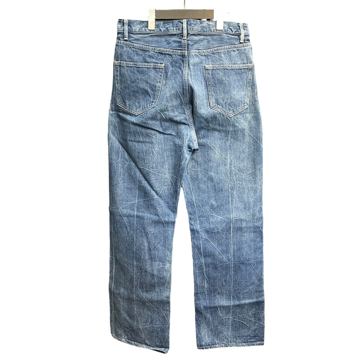 SELVEDGE FADED LIGHT DENIM PANTSワイドデニムパンツA23SP02DE