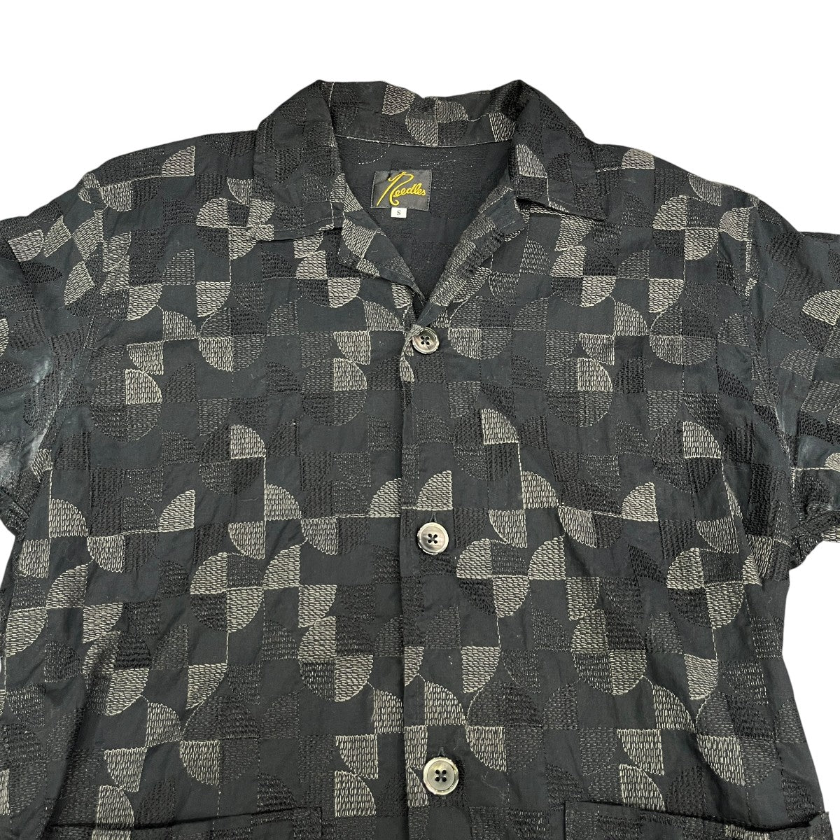 Cabana Shirt-Circle Emb半袖シャツIN167