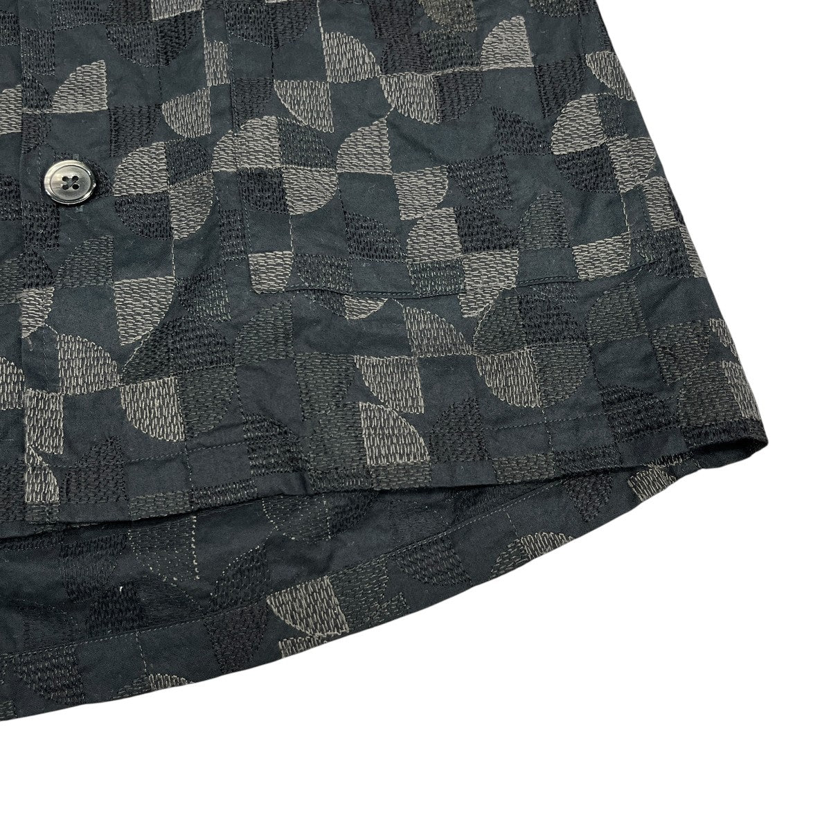 Cabana Shirt-Circle Emb半袖シャツIN167
