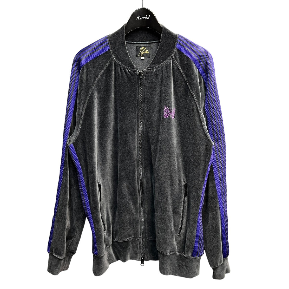 Rib Collar Track Jacket - C Pe Velourベロア長袖トラックジャケットFK197