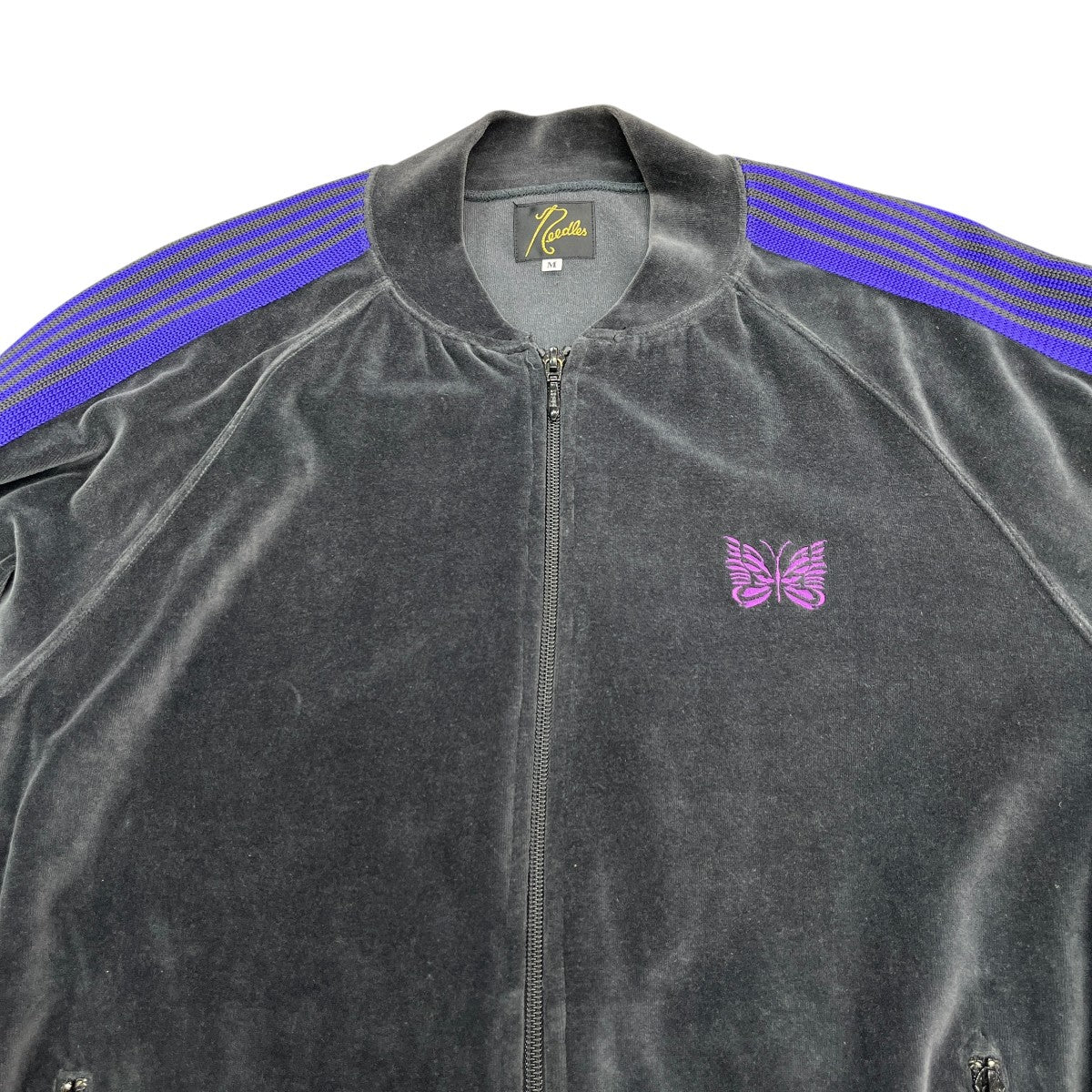 Rib Collar Track Jacket - C Pe Velourベロア長袖トラックジャケットFK197