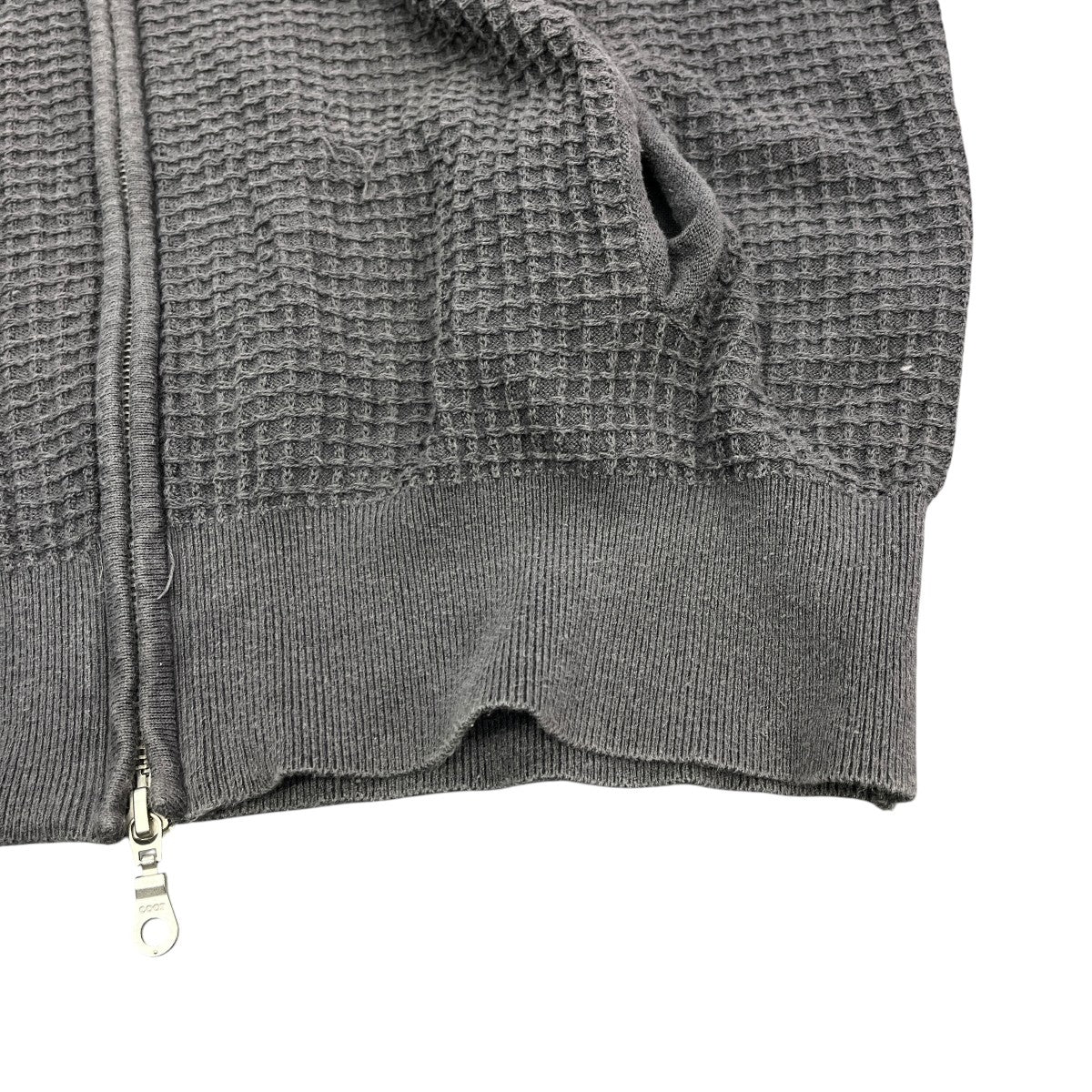 Waffle Cotton Hooded Zip Up長袖ジップパーカーCXG2KT08K
