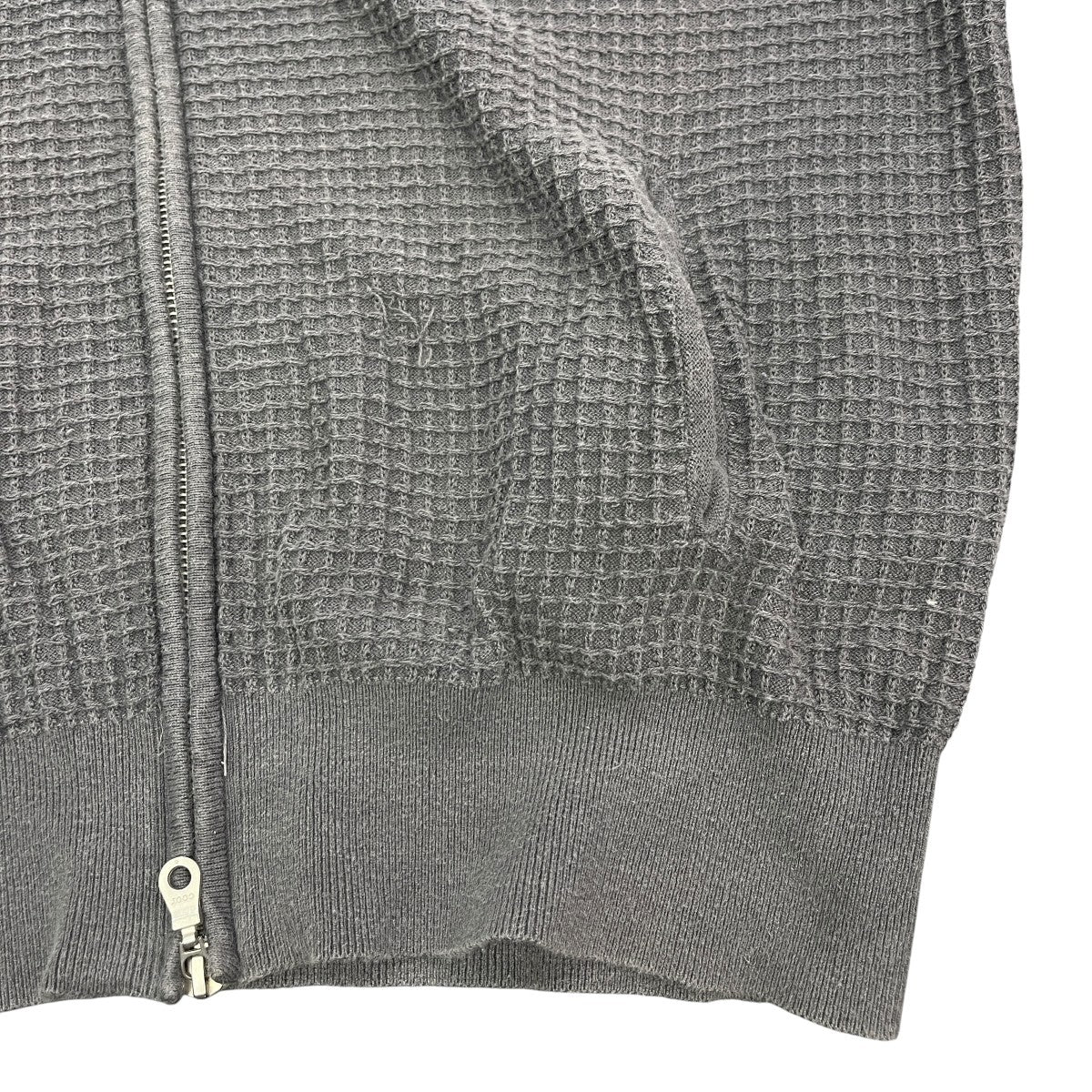 Waffle Cotton Hooded Zip Up長袖ジップパーカーCXG2KT08K