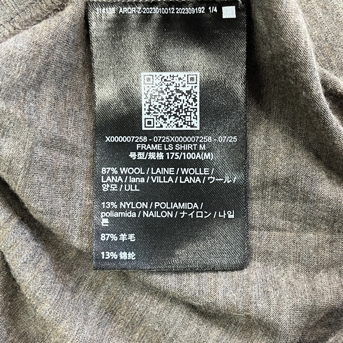 Frame LS Shirt MロングスリーブカットソーX000007258