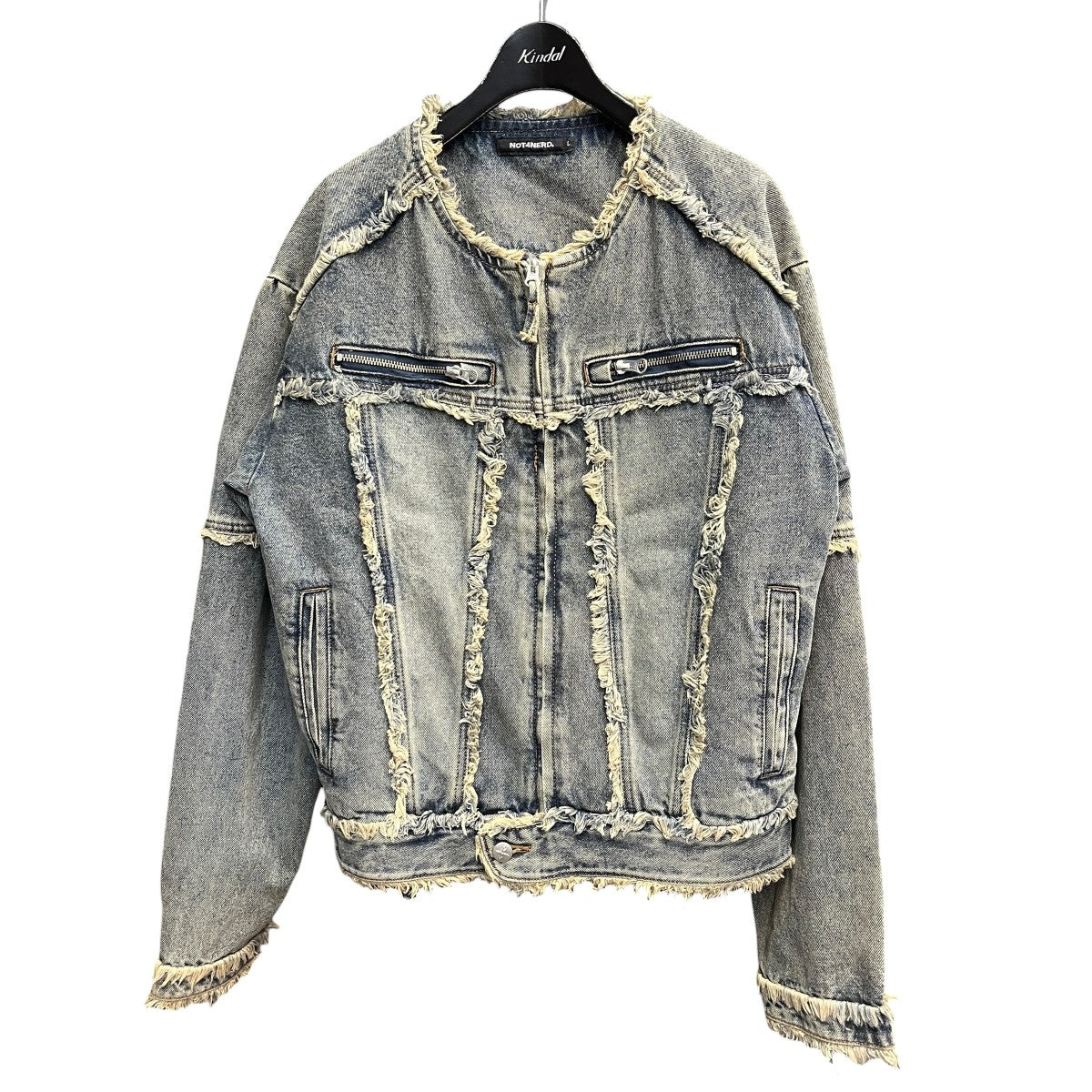 Cut Off Non-Collar Denim Jacketデニムジャケット