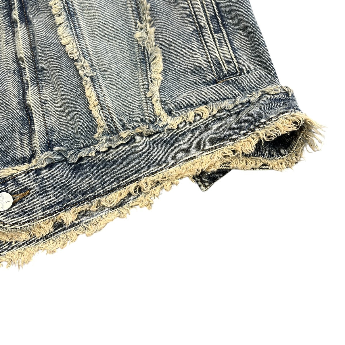 Cut Off Non-Collar Denim Jacketデニムジャケット
