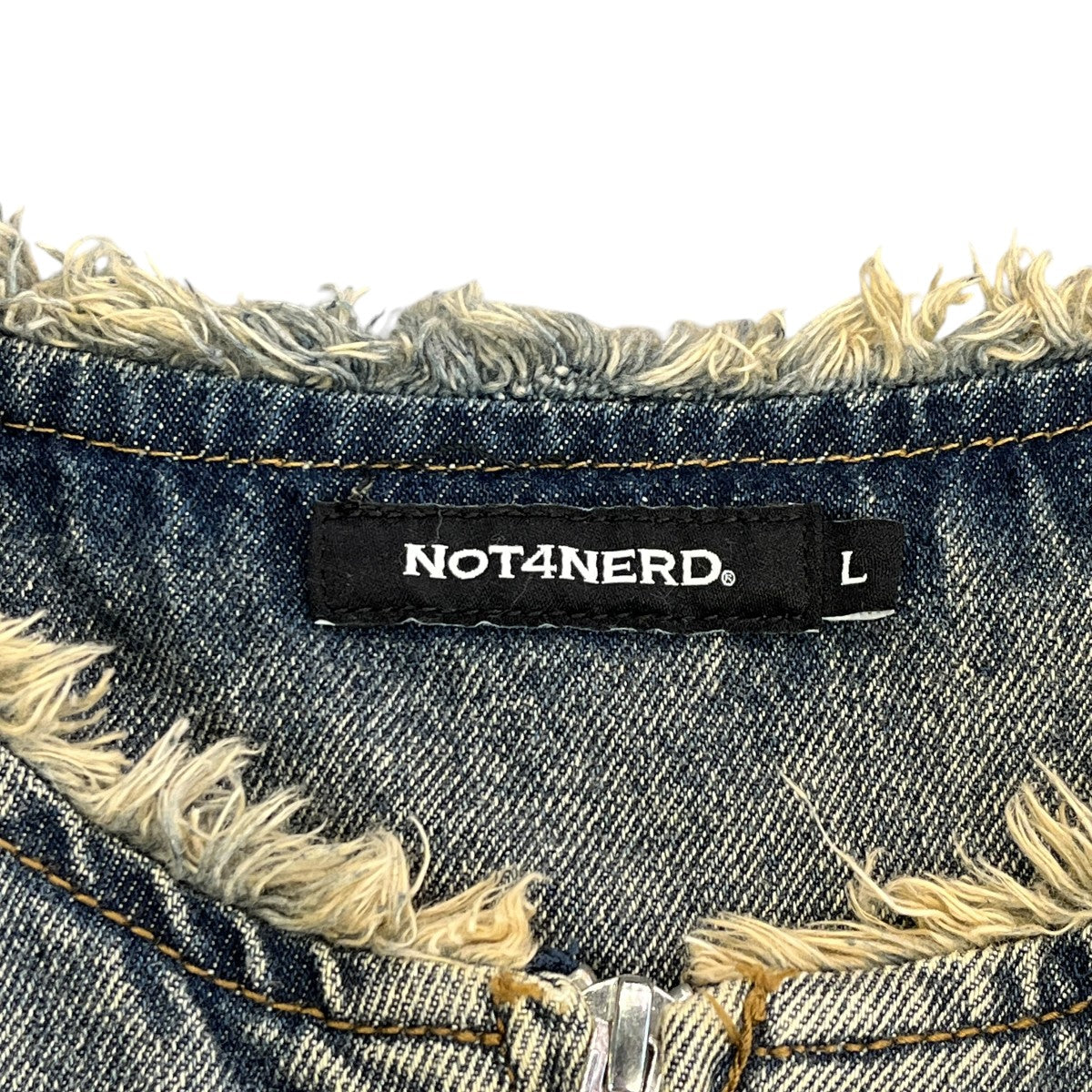 Cut Off Non-Collar Denim Jacketデニムジャケット