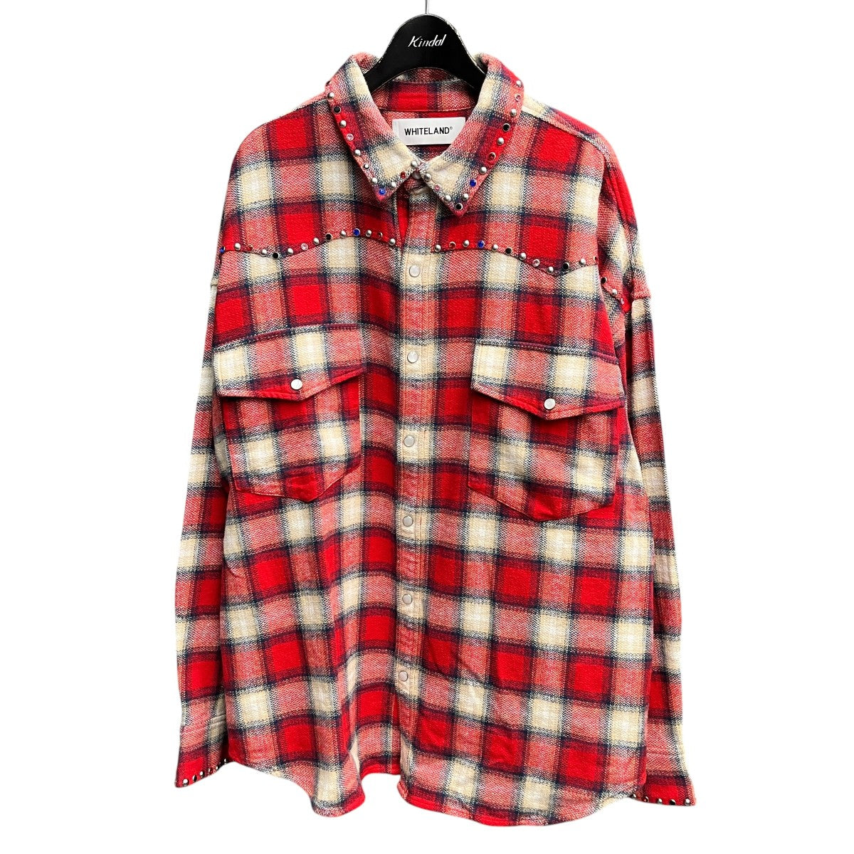 25AWSTUDS WESTERN SHIRT長袖チェックシャツ25A-SHL333-WL