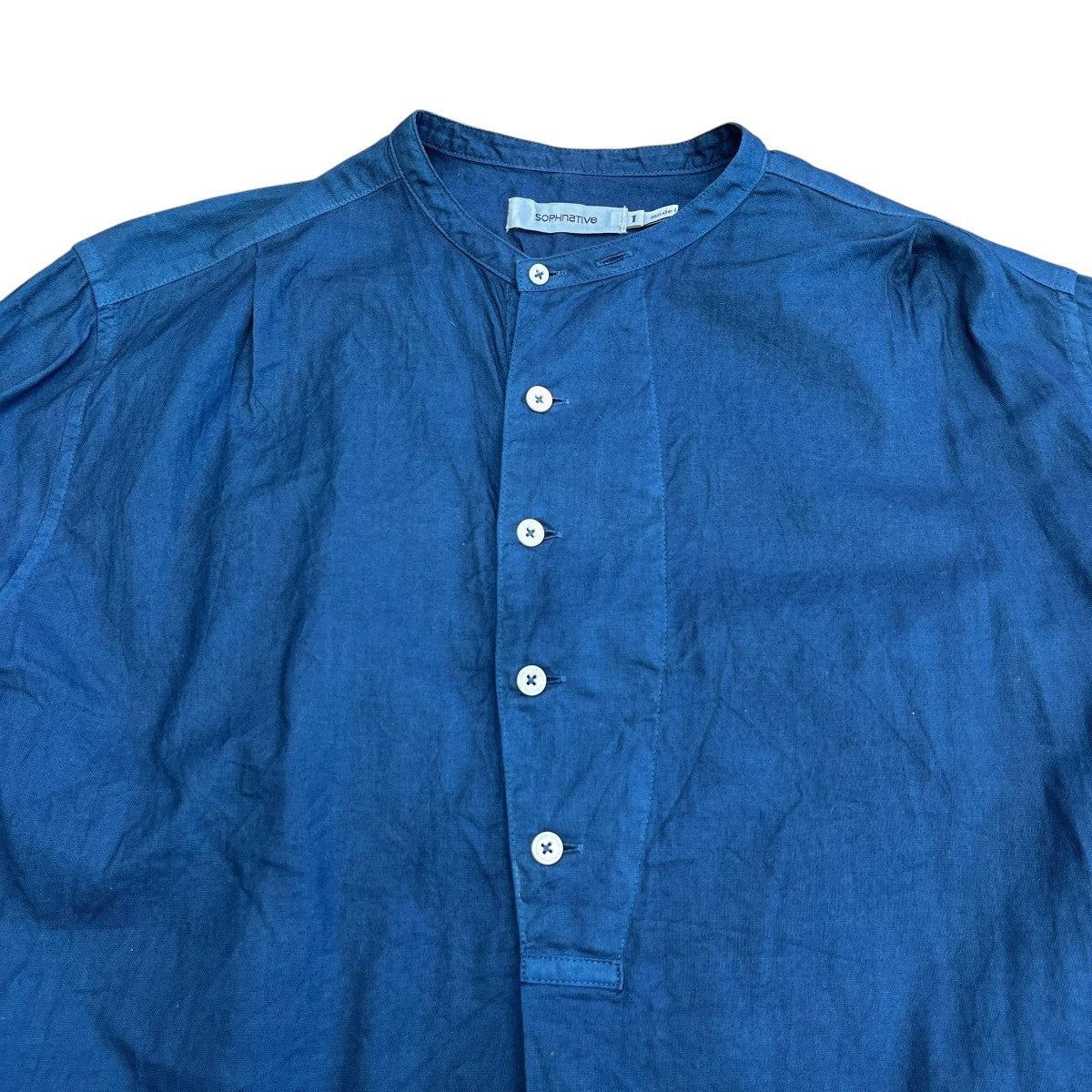 SCIENTIST PULLOVER LONG SHIRTバンドカラーシャツNN-S3553