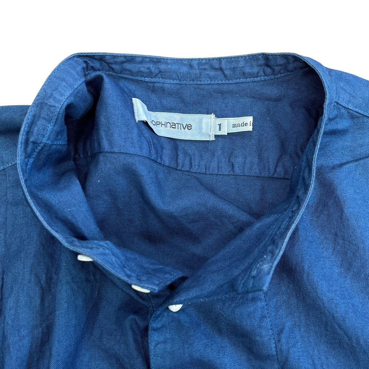 SCIENTIST PULLOVER LONG SHIRTバンドカラーシャツNN-S3553