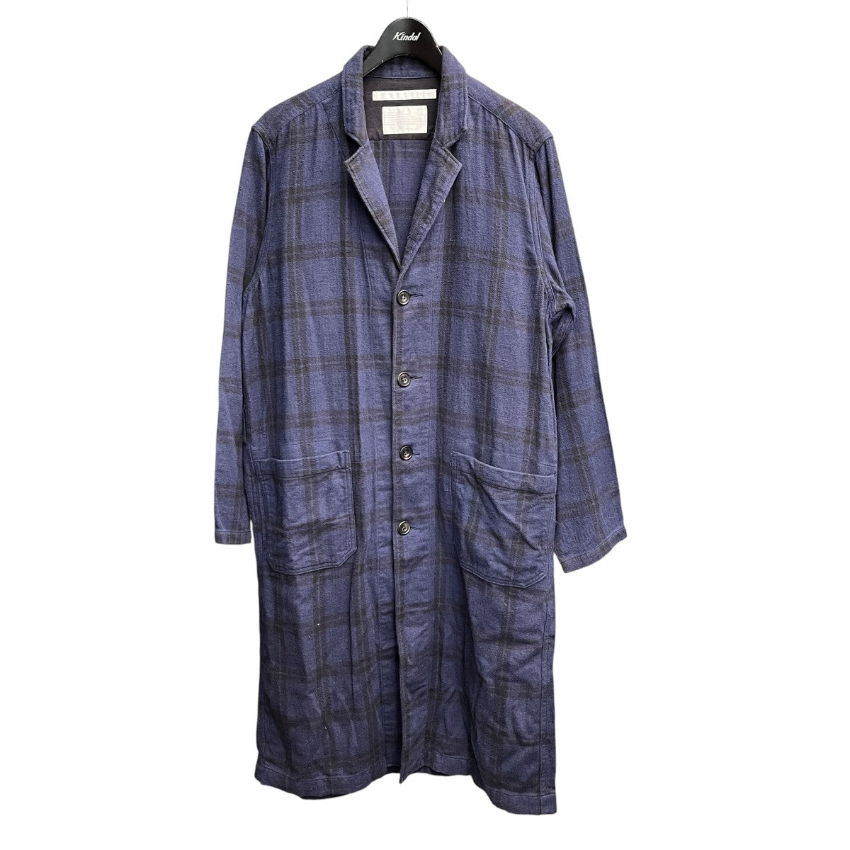 HERRINGBONE CHECK LONG COATチェック柄チェスターコートＷＭ１７７３２０９