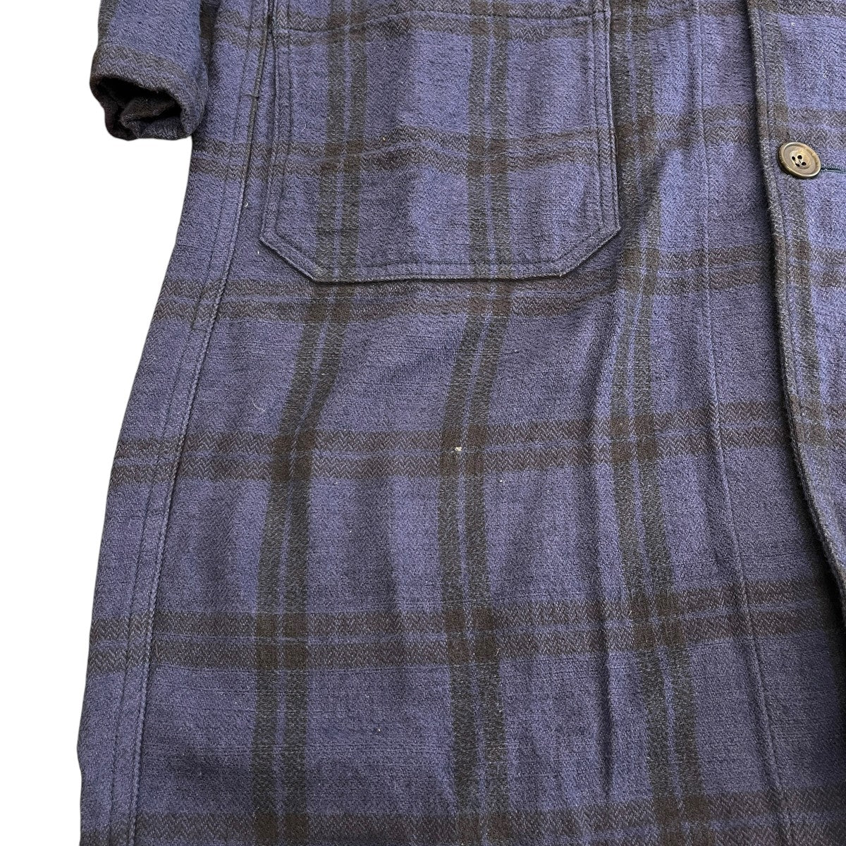 HERRINGBONE CHECK LONG COATチェック柄チェスターコートＷＭ１７７３２０９