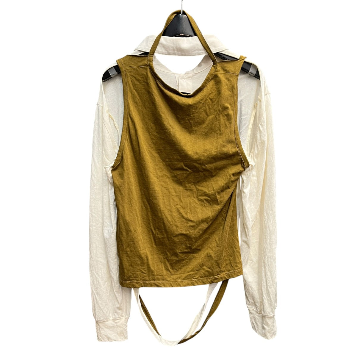 Deconstructed Polo Shirt長袖レイヤードポロシャツ1202-EL-PS25