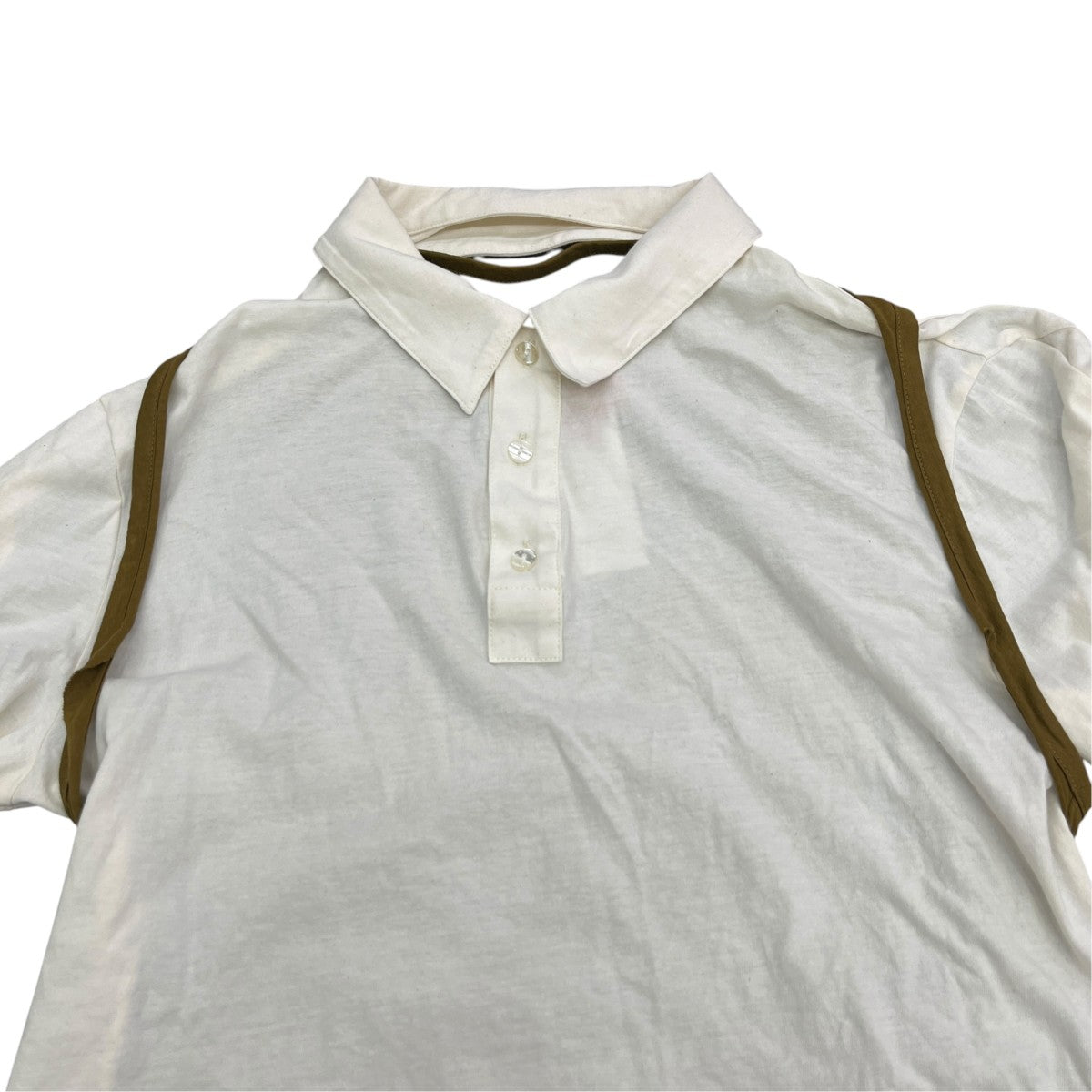 Deconstructed Polo Shirt長袖レイヤードポロシャツ1202-EL-PS25