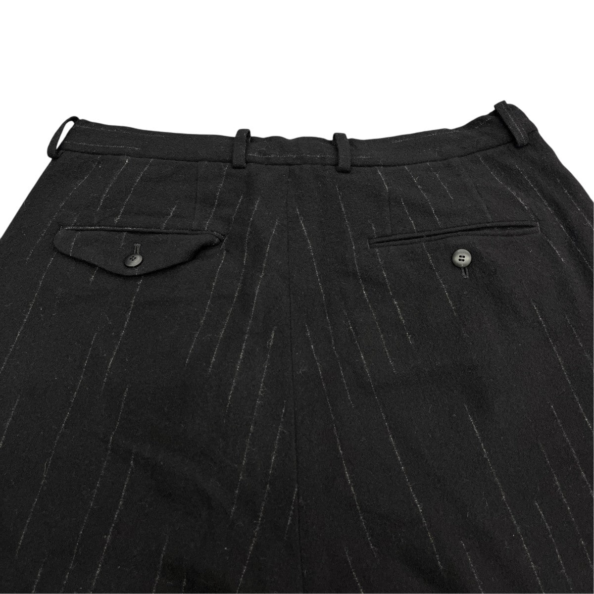25AWDOUBLE PLEATED CROPPED TROUSERSストライプスラックスYS-25AW-13