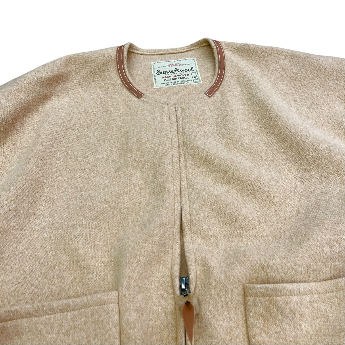 31th HALF ZIP CARDIGANハーフジップカーディガンSUNSEA3106