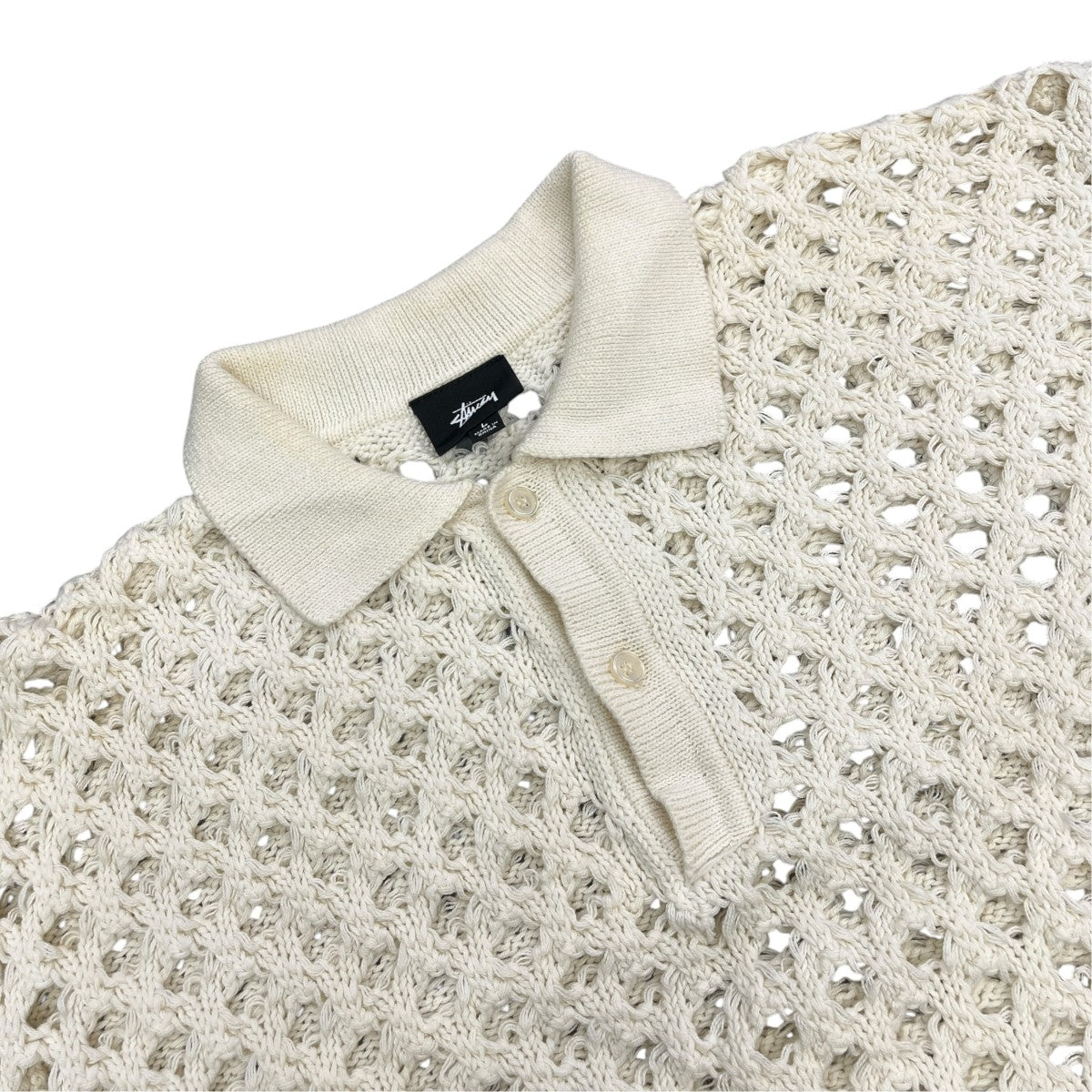 BIG MESH POLO SWEATERポロシャツ117178