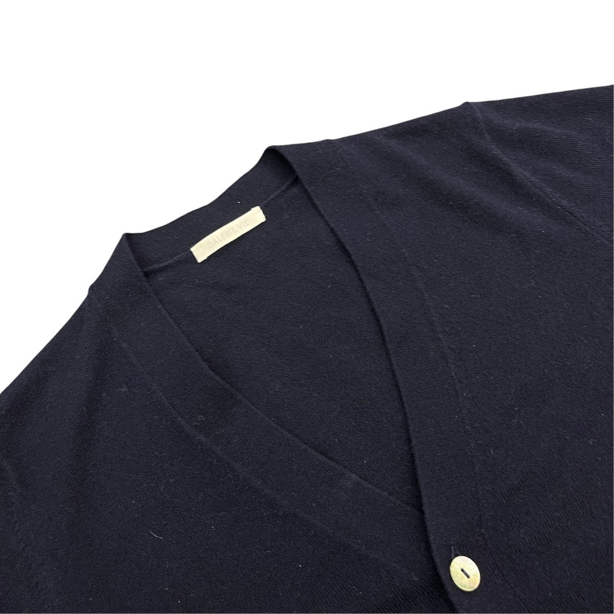 GALERIE VIE 23AWスコットランドカシミヤ Vネックカーディガン23023402310 古着・中古-3枚目のアイテム画像