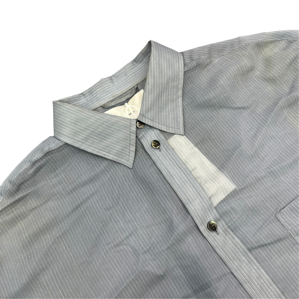 SHEER STRIPE SHIRTS LOOSE FITレギュラーカラーシャツ2541000507
