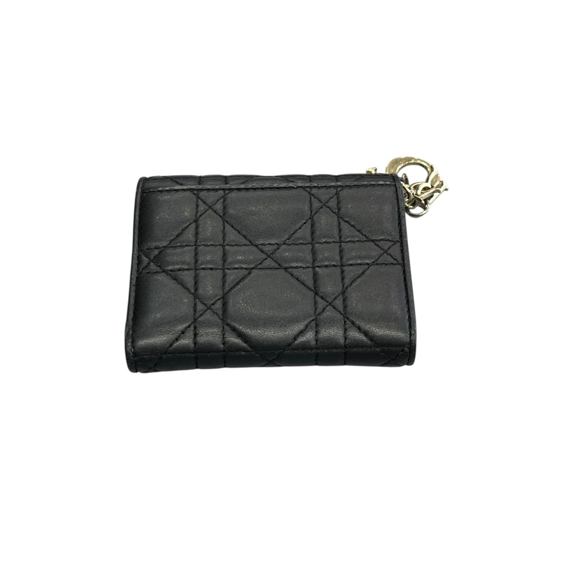 Christian Dior Lady Dior Lotus ウォレット3つ折り財布 古着・中古-2枚目のアイテム画像