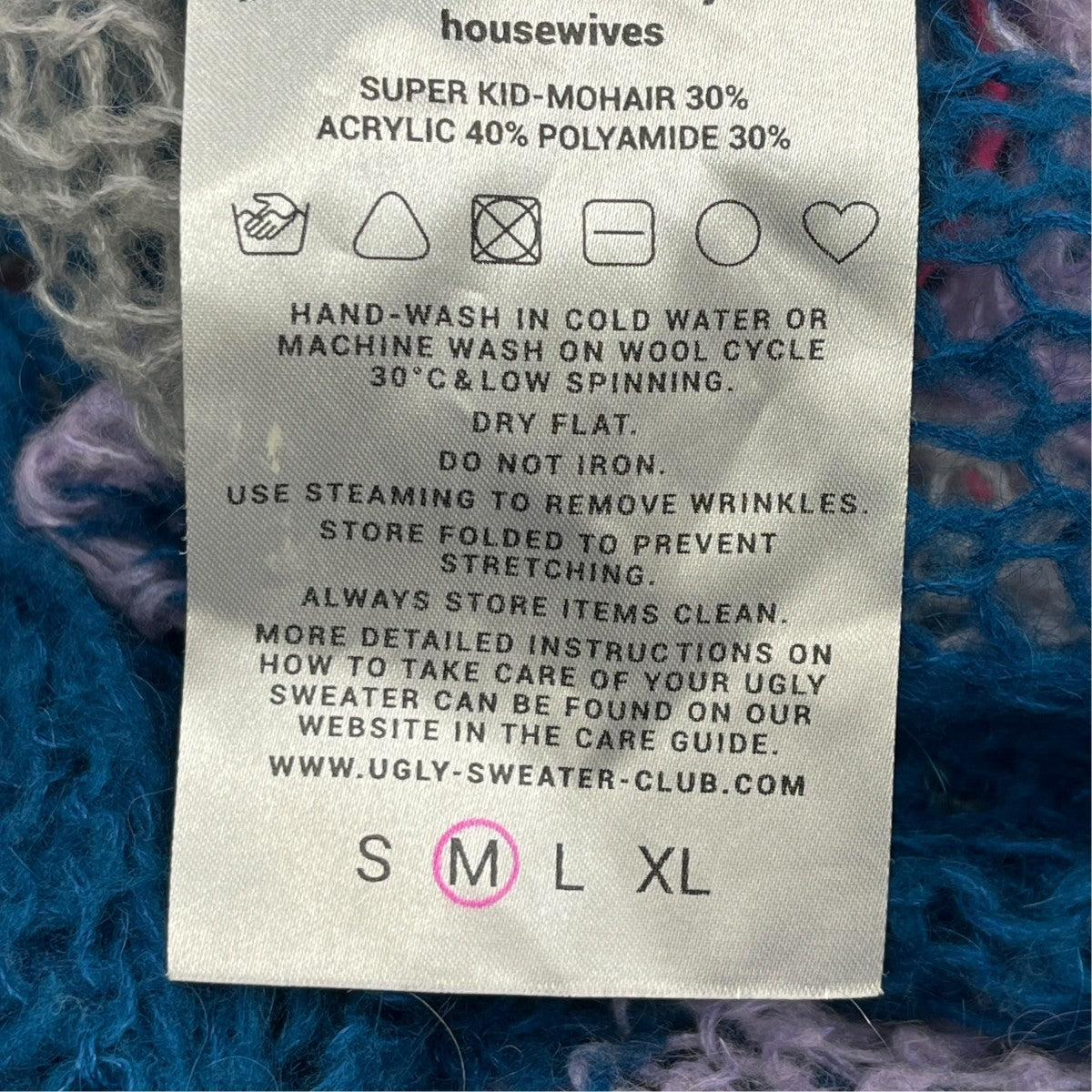 UGLY SWEATER CLUB ボーダーニット 古着・中古-6枚目のアイテム画像