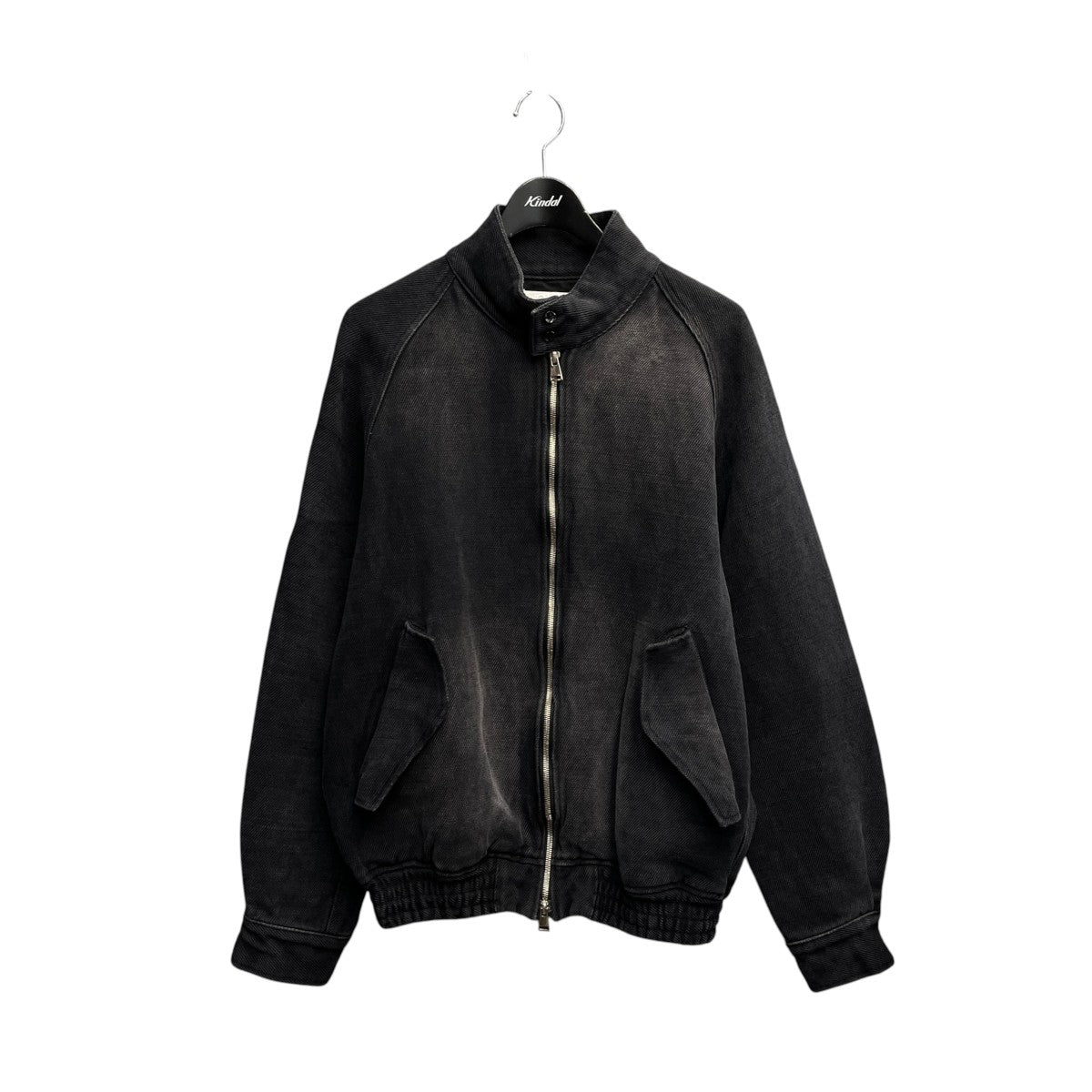 013 FADED BLACK JUTE BLOUSONジップブルゾンO 013 008JKT