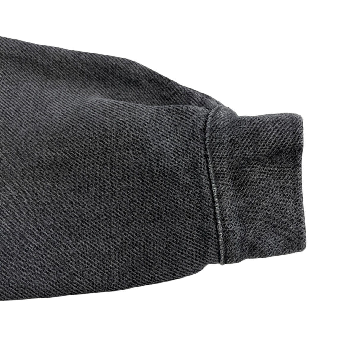 013 FADED BLACK JUTE BLOUSONジップブルゾンO 013 008JKT