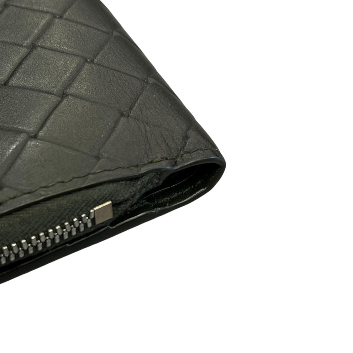 BOTTEGA VENETA イントレチャート レザーミニ財布2つ折り財布 古着・中古-5枚目のアイテム画像