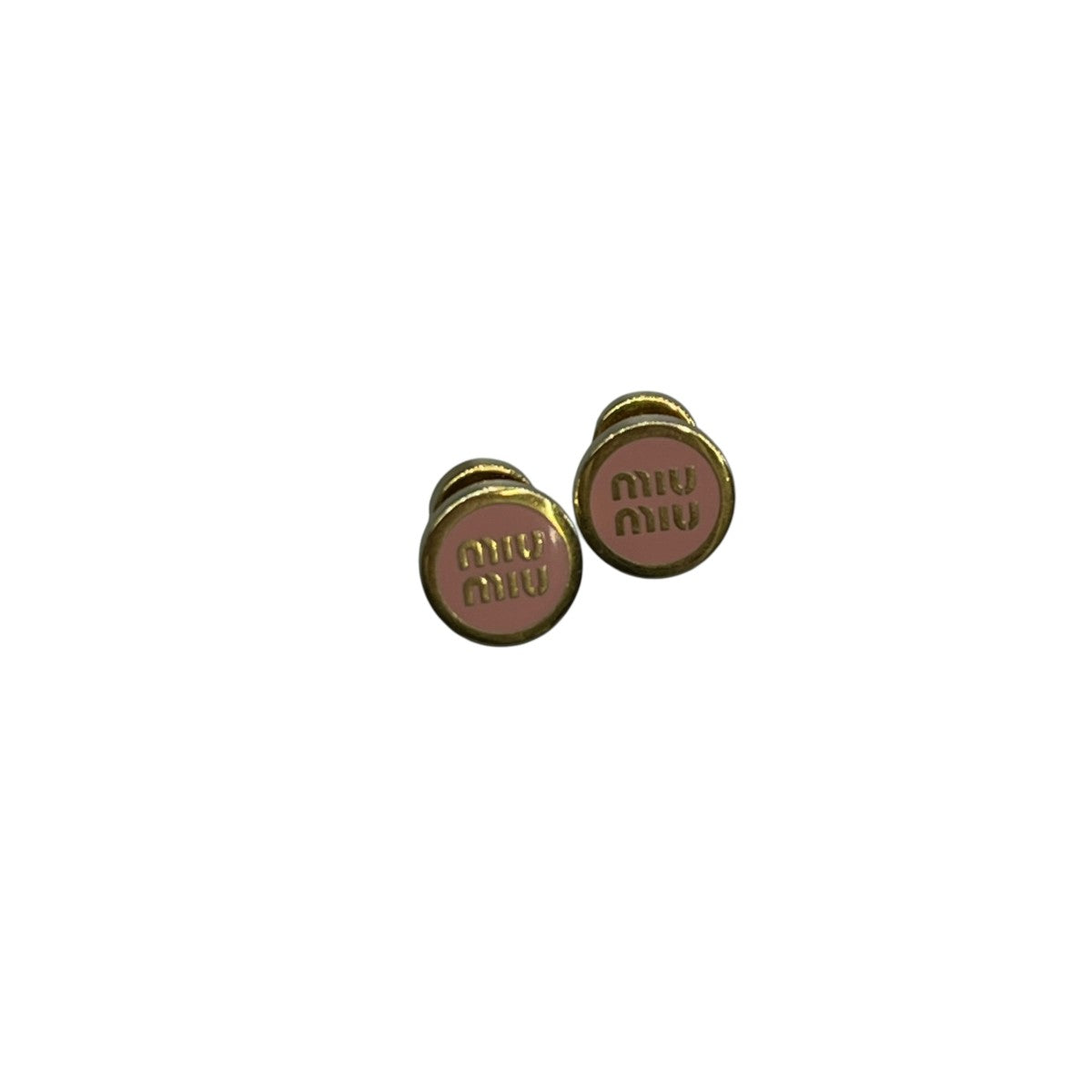 MIU MIU エナメルメタル ピアス 古着・中古-1枚目のアイテム画像