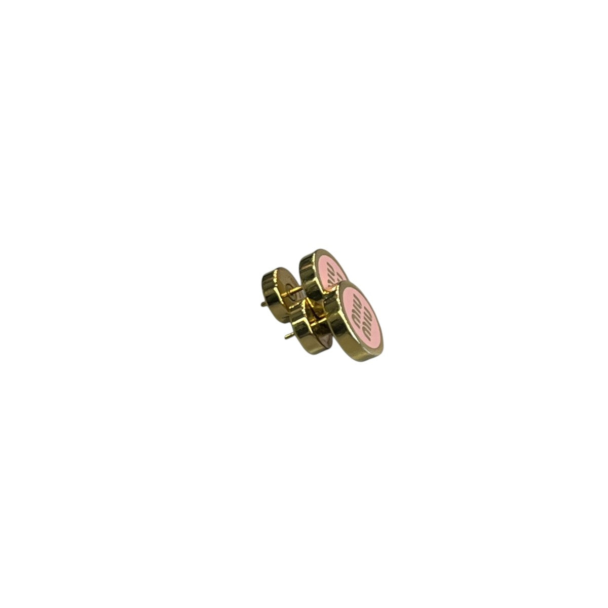 MIU MIU エナメルメタル ピアス 古着・中古-2枚目のアイテム画像