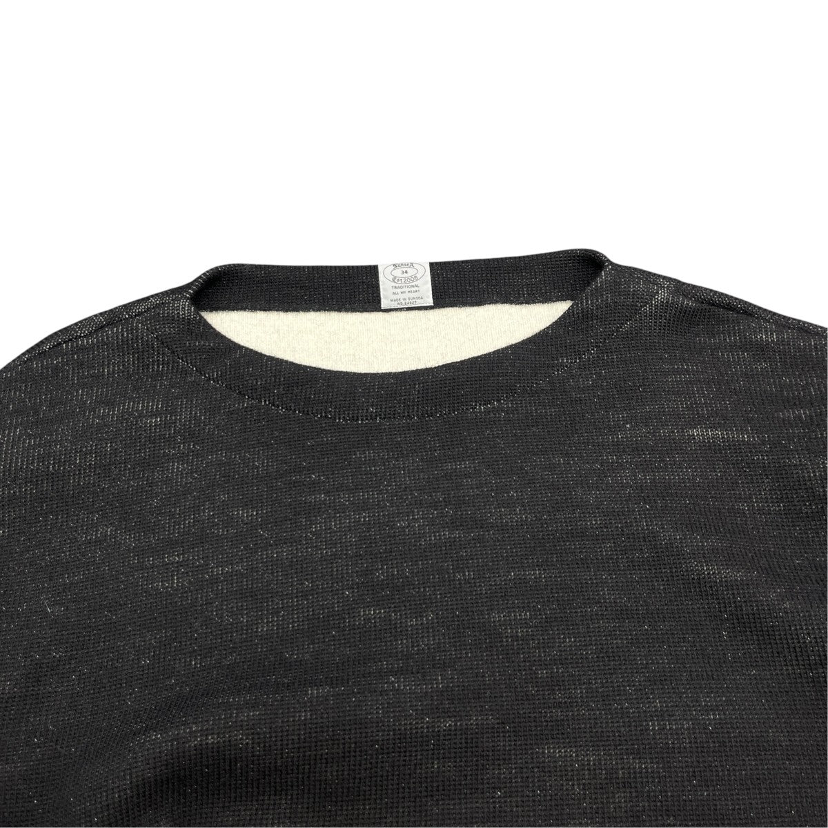25AWW FACE BOAT NECKダブルフェイス ボートネック セーターSUNSEA3124