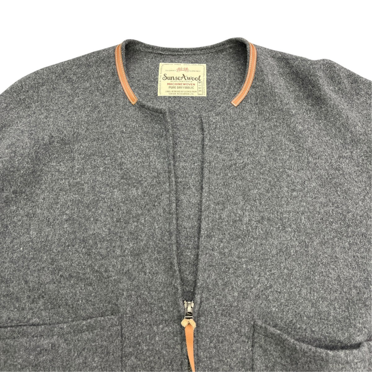 31th HALF ZIP CARDIGANハーフジップカーディガンSUNSEA3106