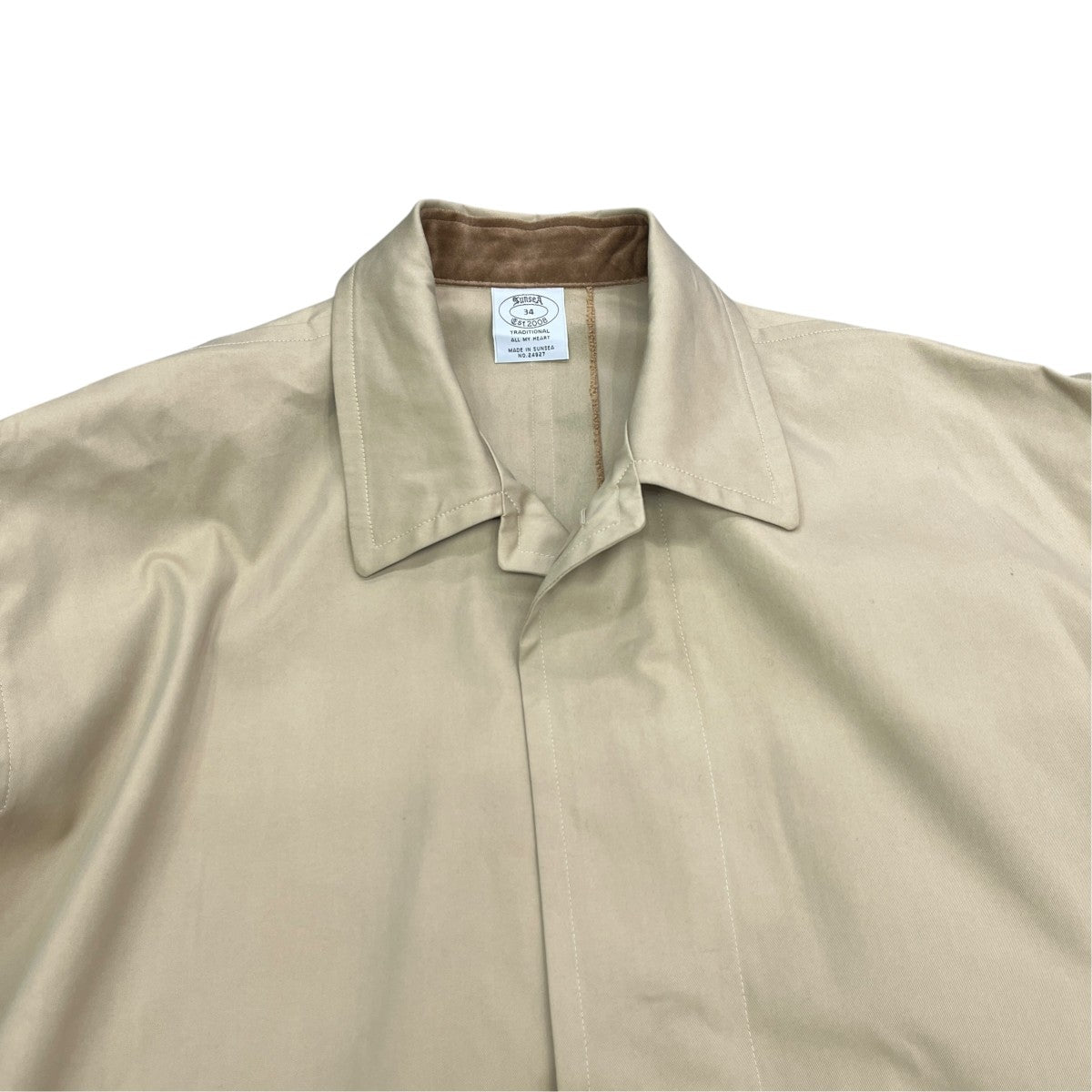 31th SOUTIEN COLLAR COATステンカラーコートSUNSEA3132