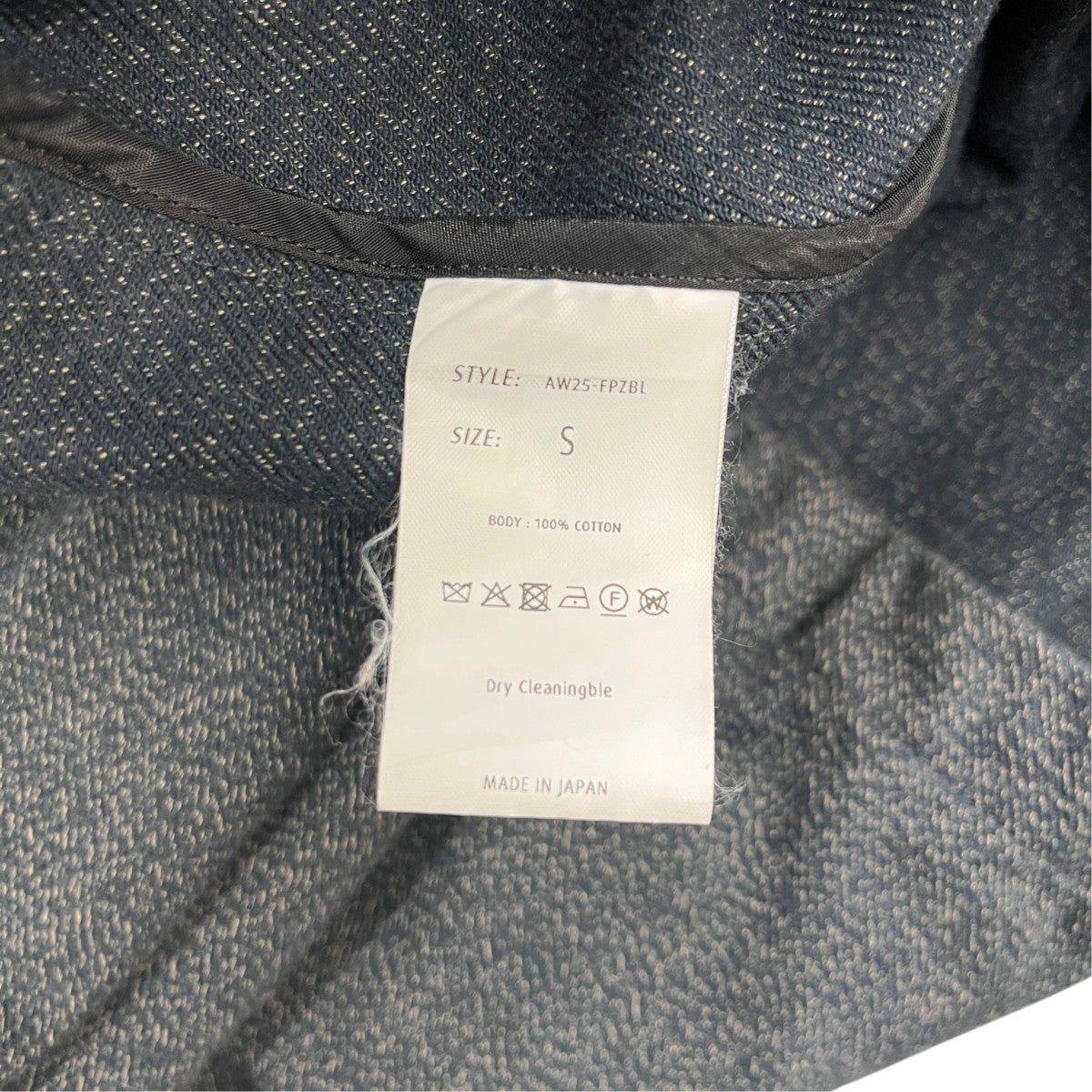 25AWFRONT ZIP BLOUSONジップブルゾンAW25-FPZBL