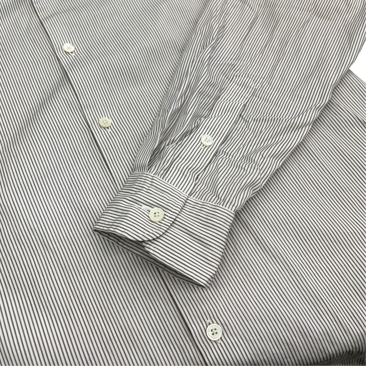 CANCLINI FRENCH FRONT L S SHIRTSストライプシャツ253-60301