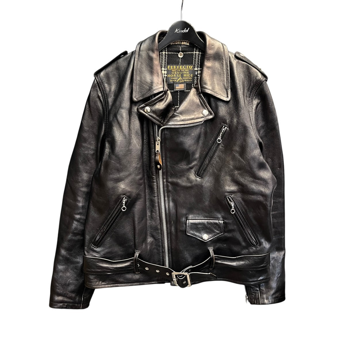 668US SPECIAL HORSEHIDE ONESTARダブルライダースジャケット7825950056