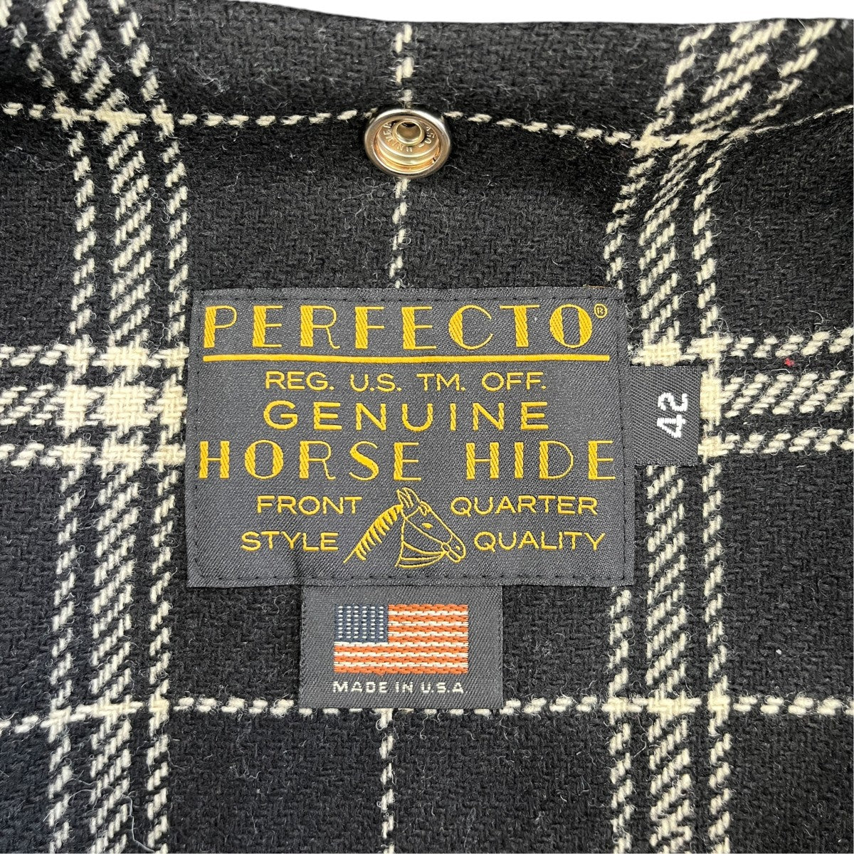 668US SPECIAL HORSEHIDE ONESTARダブルライダースジャケット7825950056