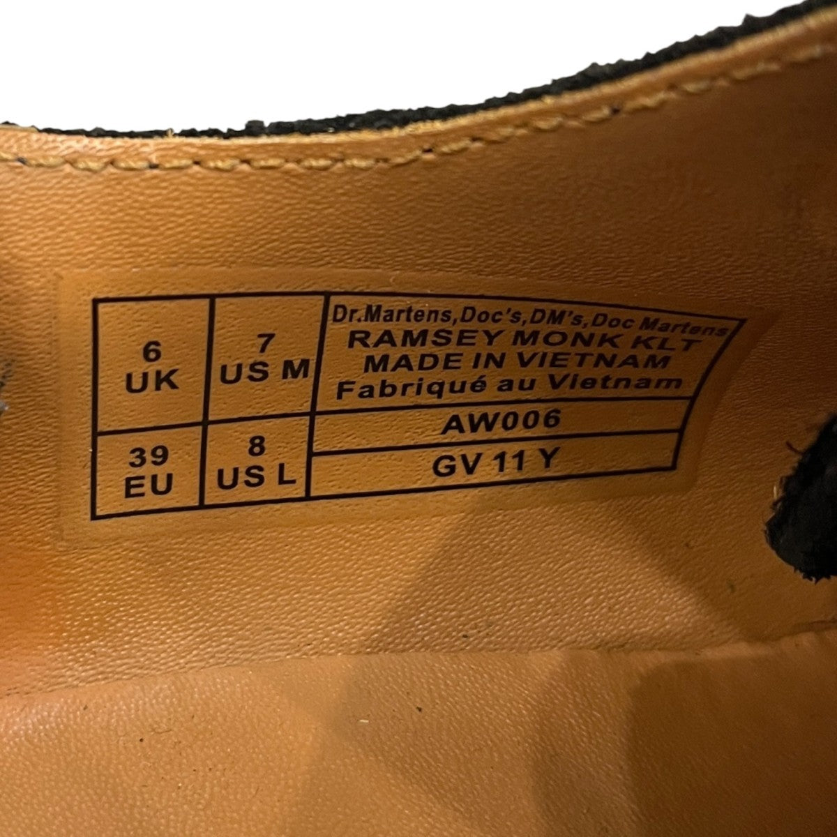 RAMSEY MONK KLTレザーシューズGV11Y