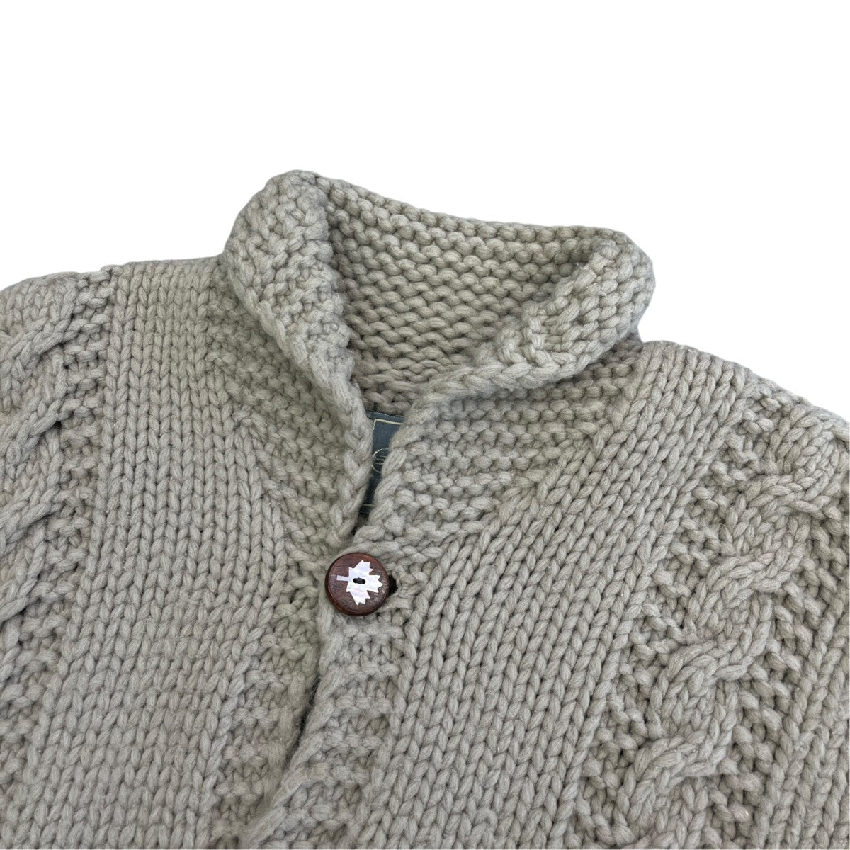 MADE IN CANADA VIRGIN WOOL厚手カーディガン