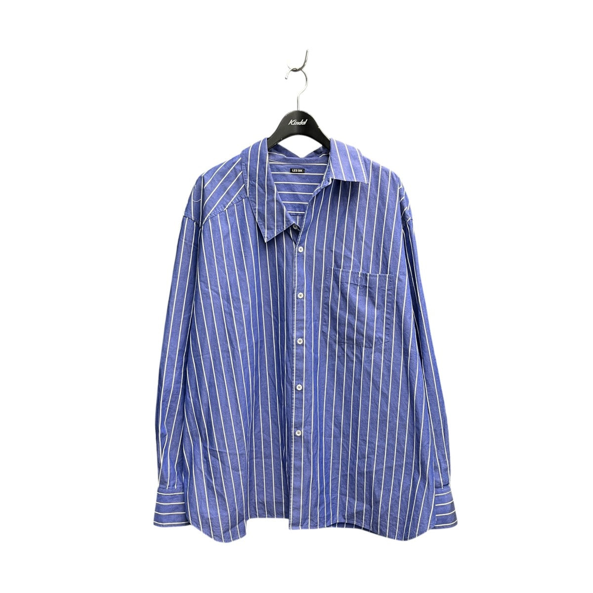 25AWPOJAMA SLIP SHIRTストライプシャツtolv-9-sh-pajama