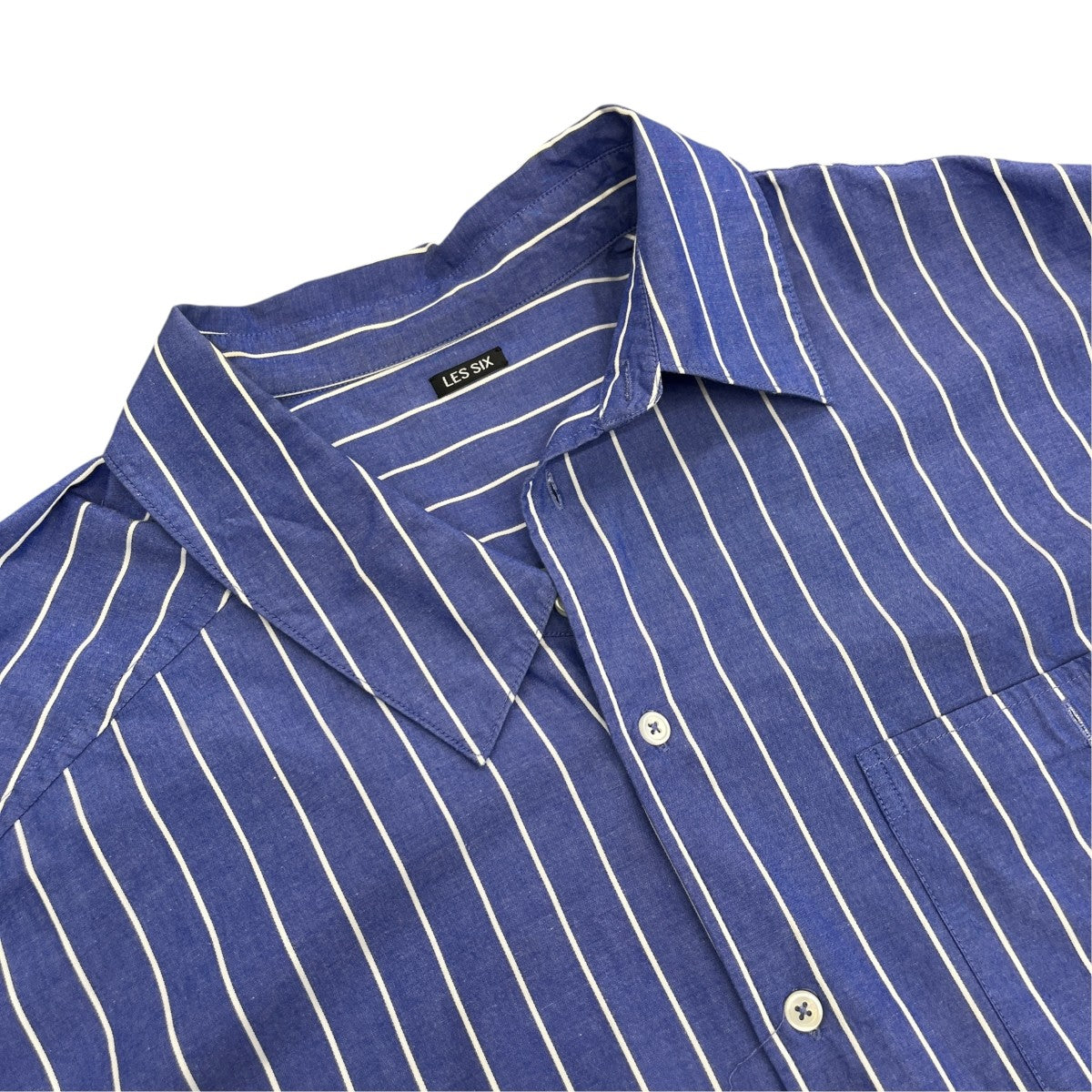 25AWPOJAMA SLIP SHIRTストライプシャツtolv-9-sh-pajama