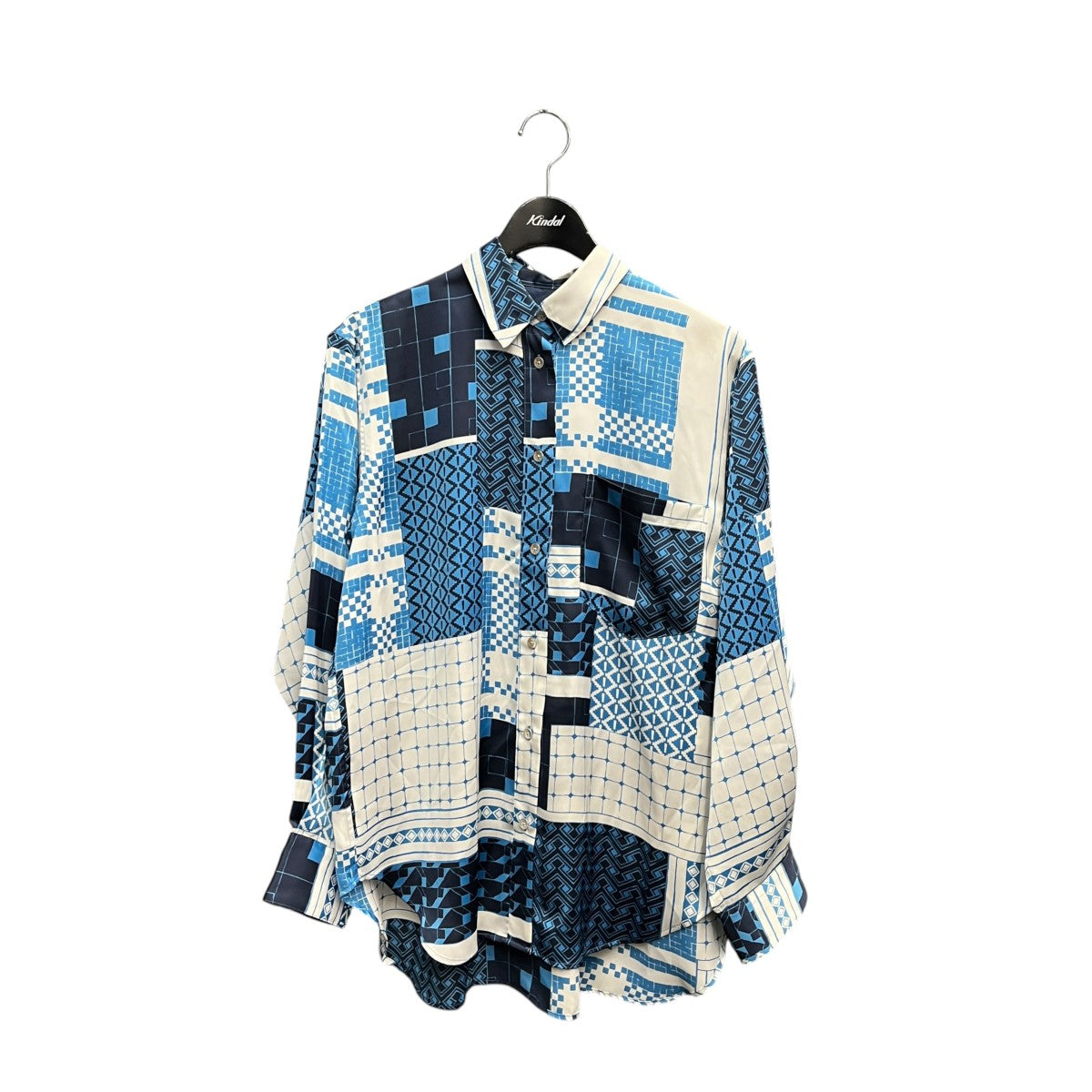 PATTERN BLOCK SHIRTレギュラーカラーシャツ8611-242-0266