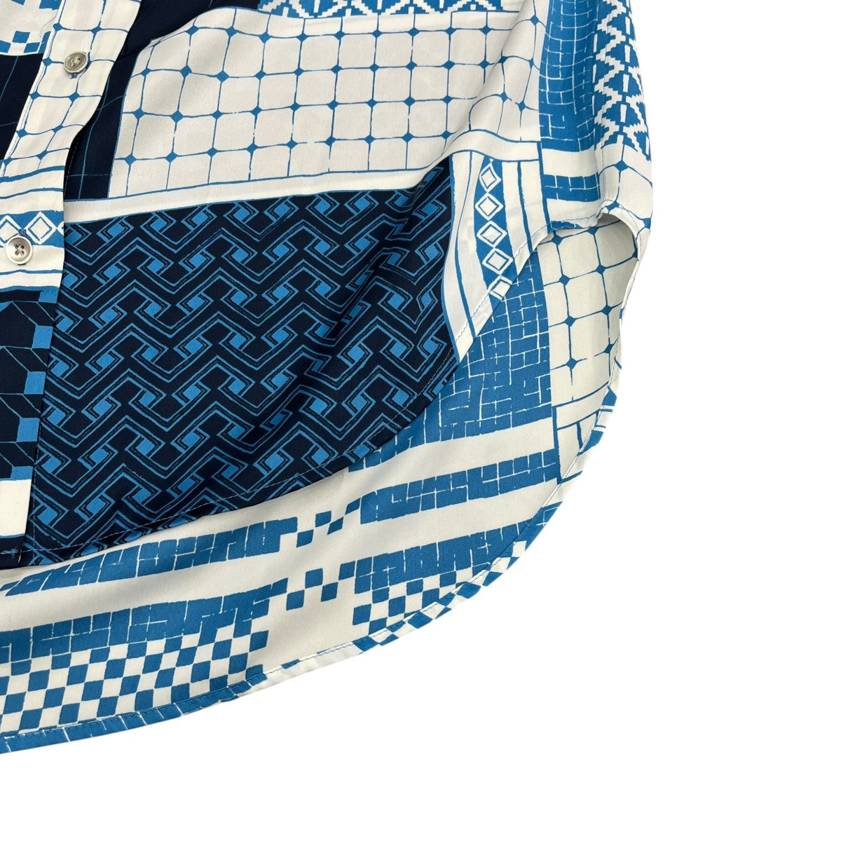 PATTERN BLOCK SHIRTレギュラーカラーシャツ8611-242-0266