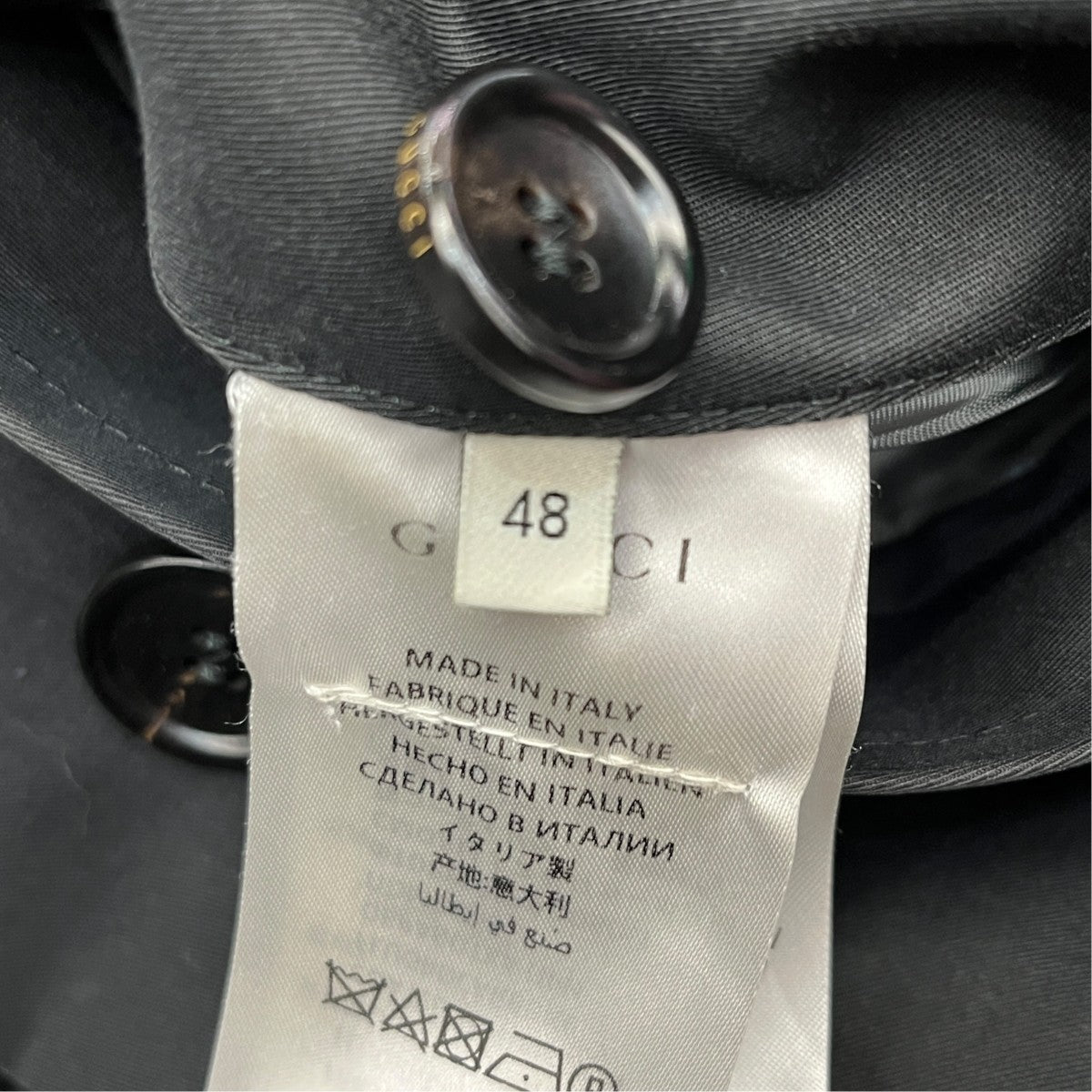GUCCI トレンチコート565807 古着・中古-6枚目のアイテム画像