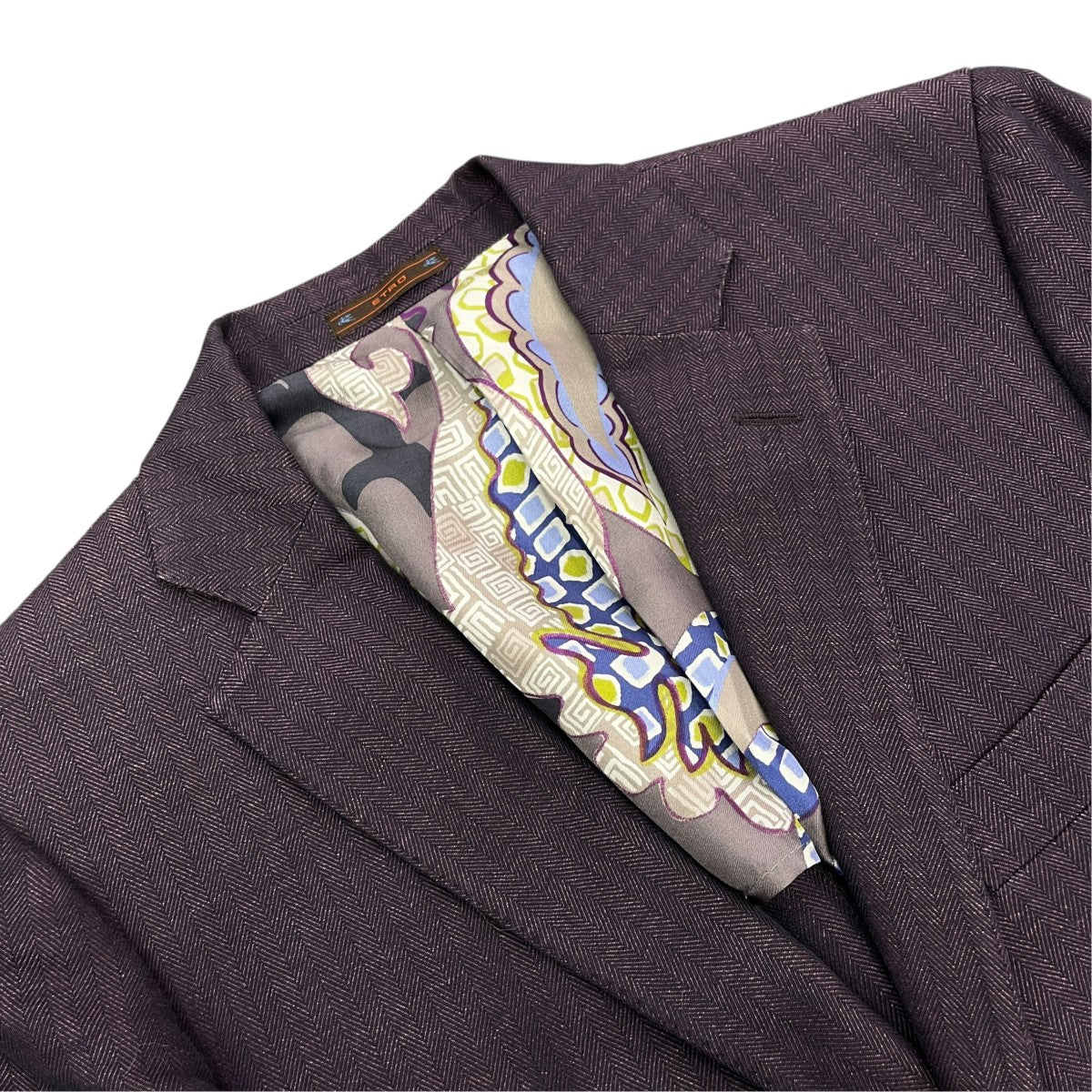 ETRO コットンリネンテーラードジャケット101-10861-1060 古着・中古-3枚目のアイテム画像