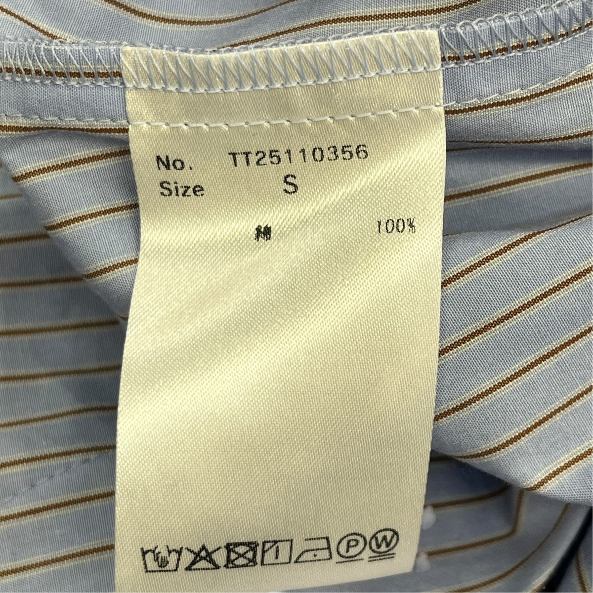 THE TOE NAXOS BREEZE SHIRTストライプシャツTT25110356 古着・中古-6枚目のアイテム画像