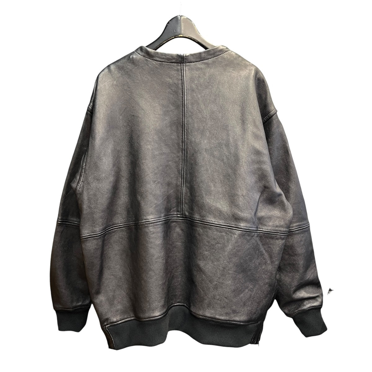BUT BEHATI Crew Neck Pullover Leather JacketレザージャケットBUT0024A